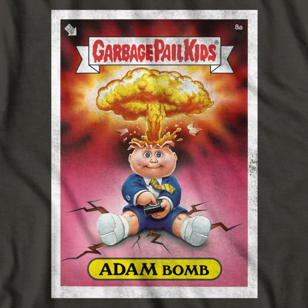 Official Adam Bomb Garbage Pail Kids T-Shirt